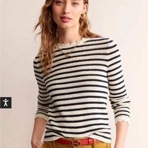 Boden textured scallop sweater